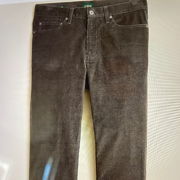 770 J.Crew Straight fit five-pocket gray pant in stretch corduroy Sz 36 - Picture 1 of 3